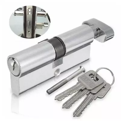 Superior Thumb Turn Cylinder Lock Anti Snap Bump High Euro Barrel Door Y5C0 • $8.45