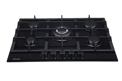 £240 • Buy MILLAR GH7051TB 5 Burner Built-in Glass Gas Hob 70cm - Cast Iron Stands 
