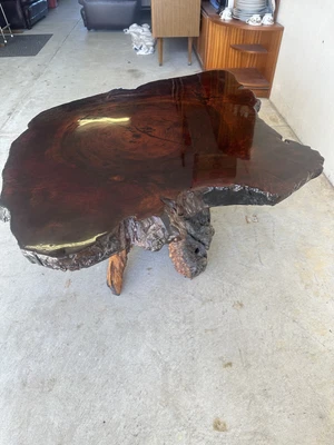 $499.99 • Buy Jarrah Burl Wood Coffee Table With Root Base