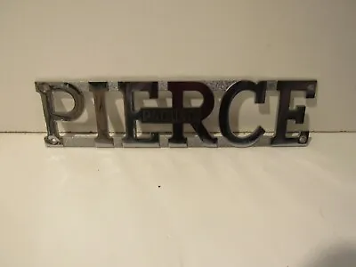 Pierce Pacific  Emblem Trim Badge Metal Nameplate Fire Truck Vintage Equipment • $196