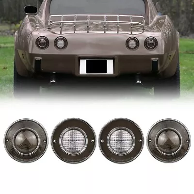 For Chevrolet Corvette C3 1975-1979 4x LED Tail Lights & Rear Backup Lights Lens • £86.39