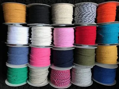 PIPING LACING CORD - 4mm Drawstring Lacing Acrylic / Cotton Sewing Crafts • £13