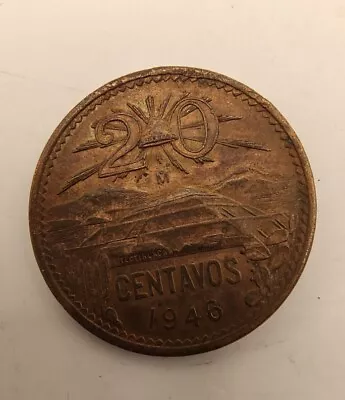 Mexico 20 Centavos 1946 Coin • $4