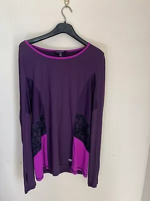 Long Tall Sally Running Top And Leggings Purple L • £18