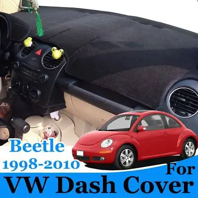 For Volkswagen VW Beetle 1998 -2010 Dash Cover Mat Dashmat Black Carpet • $18.88