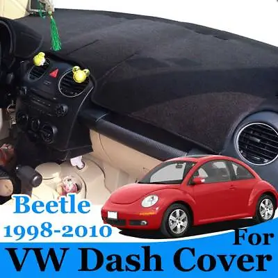 For Volkswagen VW Beetle 1998 -2010 Interior Dash Cover Mat Dashmat Black Carpet • $21.68