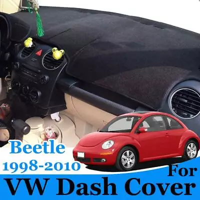 $25.99 • Buy For Volkswagen VW Beetle Dash Cover Mat Dashmat 1998 - 2007 2008 2009 2010 Black