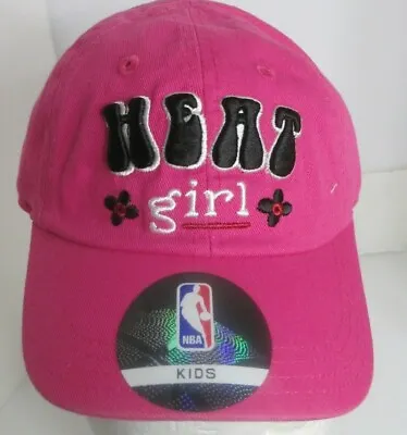 Miami Heat Hat Girls Kids Infant Aprox 1 To 2 NBA Basketball Pink Cap • $14.95