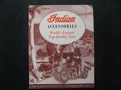 1948 INDIAN MOTORCYCLE ACCESSORIES CATALOG Leathers Jackets Etc VINTAGE ORIGINAL • $150
