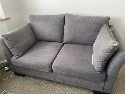 A Pair (2) X 2 Seater Ikea Sofas Grey Used • £0.99