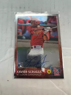 Xavier Scruggs 2015 Chrome Rookie Auto Card #AR-XS • $7