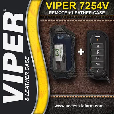 Viper 7254V WITH The High Quality Genuine Leather Remote Control Case For 5204V • $98.99