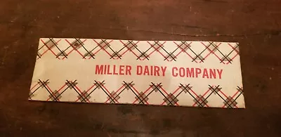 Antique Or Vintage MILLER DAIRY COMPANY Paper Workers Hat Milk Ice Cream ? • $10