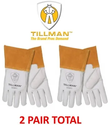 $23.50 • Buy Tillman 1328 TIG Welding Gloves, Pearl Goatskin Leather, 2 PAIR, Sizes M/L/XL