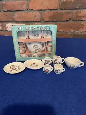 Childs China Dish Set In Box W/ Extras  Made In Japan Tea Set 18 Pieces • $19.95