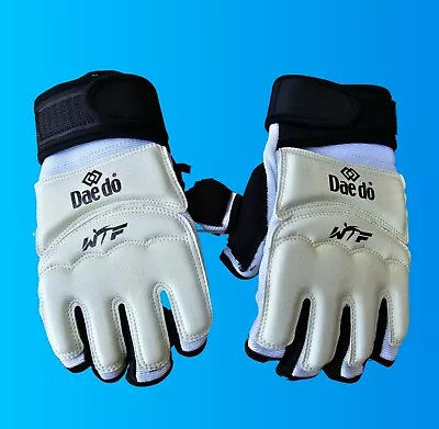 Official Daedo WT/WTF TKD Gloves - X-Large - White - GREAT COND! • $34.99