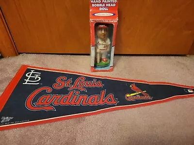 MLB Baseball St Louis Cardinals Pennant And Mark McGwire Ceramic Bobblehead • $26.24