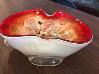Mid Century Modern Murano Glass Dish Bowl Ashtray • $45