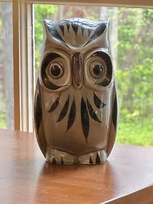 Vintage Owl Tonala Mexican Folk Art Hand Painted Ceramic Pottery • $17.99