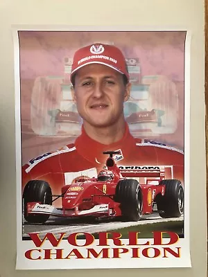 M. Schumacher Ferrari F1 World Champion 2000rare  Authentic 2000 Poster • $39.99