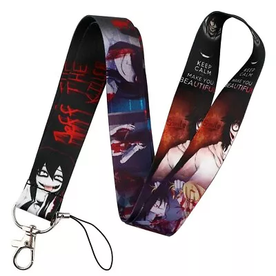 Jeff The Killer Character Themed ID Badge Holder Lanyard • $5.99