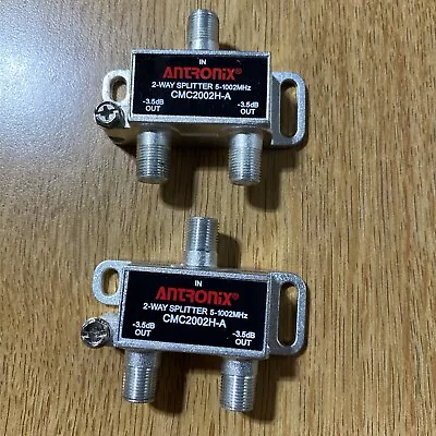 2 2-way Antronix CMC2002HA Cable TV Splitter Coaxial RG6 Coax Splitter 2 Output • $0.99