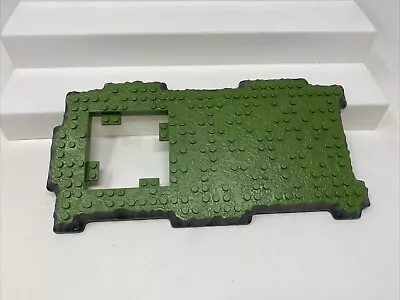 $4.99 • Buy Mega Bloks Terrain Base Plate 10  X 5  Green Top Grey Sides Cut Out AM02006