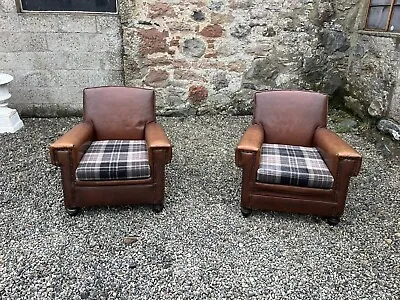 A Pair Of Art Deco  Armchairs • £365