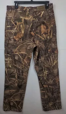 Cabelas Mens Camouflage Hunting Cargo Pants Advantage Max 4 HD Size 32 Reg 32/33 • $18.70