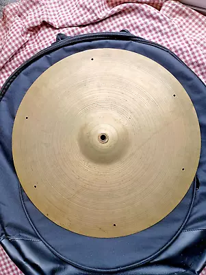 Vintage Avedis Zildjian Turkish Cymbal USA 18  Crash/Ride From The 1960s • $150