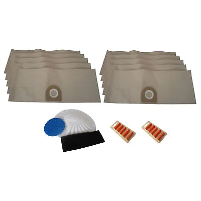 10 X Vacuum Hoover Dust Bags & Filters & Fresheners For VAX 6131T 6151F 6151T • £11.79