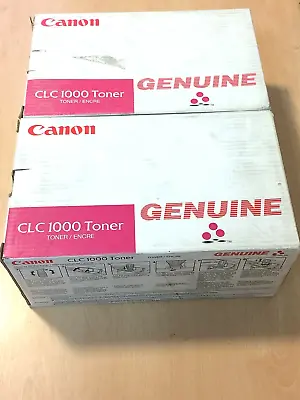 Job Lot Of 2 Genuine Canon CLC 1000 Magenta Toner Cartridges - 1434A002[AA] • £20.50