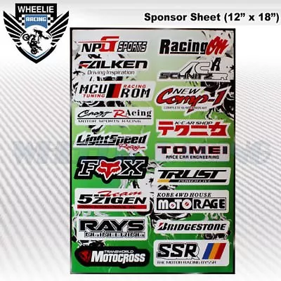 Motocross Motorcycle Dirt Bike Atv Helmet Sponsor Logo Race Sticker Decal #8ge7l • $9.78