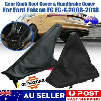 $24.99 • Buy For Ford Falcon FG FGX XR6 XR8 G6E FPV 08-18 T Bar Handle + Handbrake Boot Cover