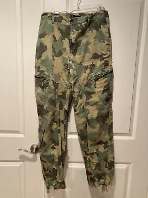 Liberty Camo Cargo Pants Men’s Size 32/34 Hunting Pants With Ankle Drawstring • $30
