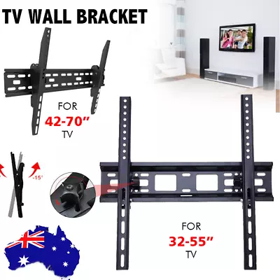 $14.29 • Buy TV Wall Mount Bracket Tilt Slim LCD LED 32 40 42 47 50 55 60 62 65 70 75 Inch AU