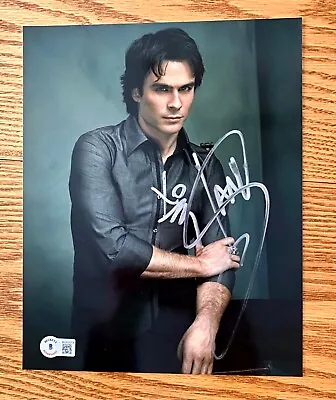 Ian Somerhalder Hot Vampire Diaries Damon Salvatore Signed 8x10 Photo Beckett Q • $119.99