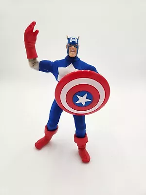 Toy Biz Marvel Famous Cover Series Captain America 8” Figure 1998 Vintage • $14.94