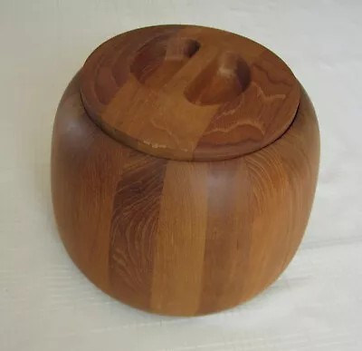 Vintage Dansk Teak Wood Ice Bucket  • $20