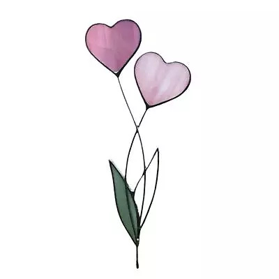 Heart-Shaped Metal Stake Colored Garden Stake Decoration Metal Yard Art Ornament • $14.79