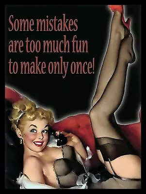 PIN-UP GIRLS MULTI Style VINTAGE Retro Metal Poster/Sign Pub Bar Man Cave • $5.04