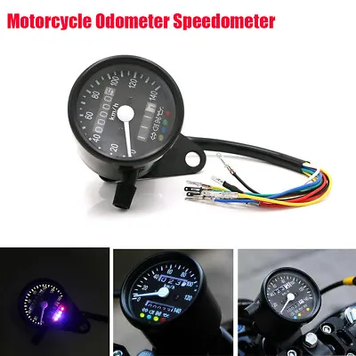 1PC Dual Odometer Speedometer KMH Gauge Waterproof For 12V Motorcycle Dirt Bike • $42.90