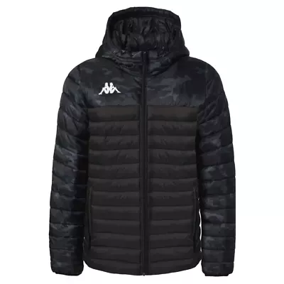 Kappa Mens Training Lamezio Black Camouflage Peformance Jacket • $100.95