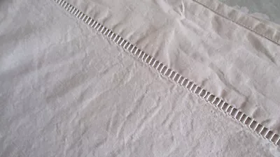 Vintage French Metis Linen Sheet New/Old Stock Exc. Condition 204 X 302 Cm • £45.60