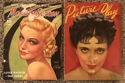 Vintage 1938 Hollywood Movie Magazine Lot Of 2 Modern Screen & Picture Play • $11.50