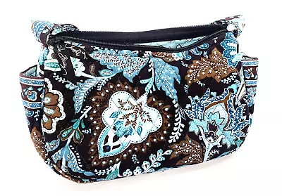 Handbag Vera Bradley Java Blue Small Single Strap Shoulder Bag 10x6x4 • $19.50