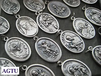 U PICK SAINT PENDANT Saints Religious Patron Charm Medal Pendant Italy AGTU • $3.50