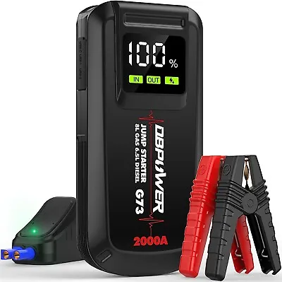 2000A 12000mAh Car Jump Starter Booster Jumper Box Power Bank Battery Charger US • $77.39