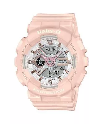 Casio Baby-G * BA110RG-4A Anadigi Rose Gold & Pink Watch For Women • $181.29