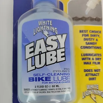 White Lightning 2 Oz Oil Free Wax For Dry. Road Bike Cycling Chain Lubricant. • $7.10